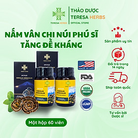 Nấm Vân Chi Núi Phú Sĩ - Combo 2 Hộp (Made in USA) - Tăng cường sức đề kháng, hệ miễn dịch, hỗ trợ điều trị ung thư (1 Hộp: 60 viên 500mg/ viên)