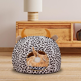 Pet Cat Bed Dog House Washable Winter Puppy Kennel Nest for Indoor