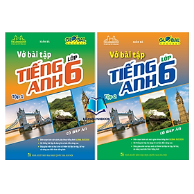 Sách - GLOBAL SUCCESS - Vở bài tập tiếng anh lớp 6 tập 1 + 2 (có đáp án)