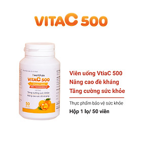 Viên uống VitaC 500 bổ sung Vitamin C  Hộp 1 lọ 50 viên