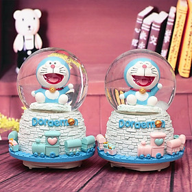 Nơi bán Quả Cầu Tuyết Thủy Tinh Phát Nhạc Mèo Máy Doraemon - Giá Từ -1đ