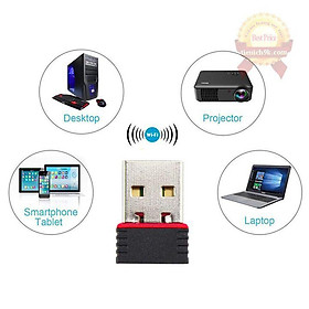 Mua USB thu sóng wifi 802.11 NANO Không Anten cho pc laptop điện thoại tốc độ 150Mbps