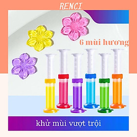 Gel thơm làm sạch khử mùi vệ sinh Diệt khuẩn khử trùng bồn cầu hình bông hoa