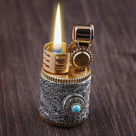 Mua Vỏ Hột Quẹt Bật Lửa Zorro Z583A Thiết Kế Độc Lạ Với Hoa Văn Cổ Nổi Màu Bạc - Dùng Xăng Đá Cao Cấp