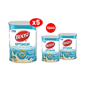 Combo 5 lon Boost Optimum 800g - Tặng 2 lon 800g cùng loại CRM