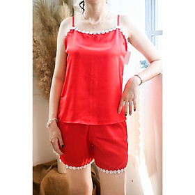 Đồ ngủ nữ hai dây quần đùi xinh xắn