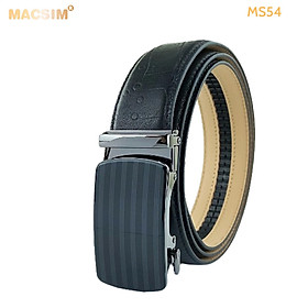 Thắt lưng nam da thật cao cấp nhãn hiệu Macsim MS54