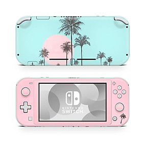 Mua Skin decal dán Nintendo Switch Lite mẫu cây dừa phối xanh hồng (dễ dán  đã cắt sẵn)