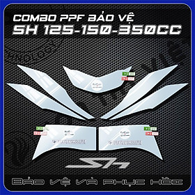 Combo miếng dán bảo vệ chóa đèn dành cho xe honda SH 125-150-350