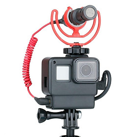 Vỏ Bảo Vệ Máy Quay Phim Kèm Giá Đỡ Micro Cho Máy Gopro Hero 7/6/5 Ulanzi V2