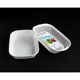 Giá đựng hoa quả 2 lớp hình chữ nhật