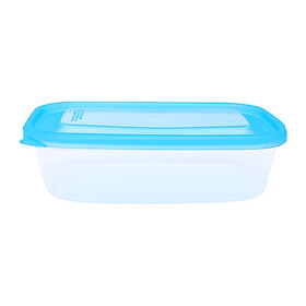 Mua Set 2 hộp đựng thực phẩm K290-3 nắp xanh nhựa trong 1L Nội địa Nhật Bản