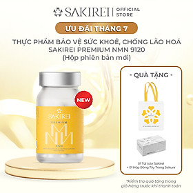 Viên uống bổ sung NMN hỗ trợ sức khỏe, làm đẹp da Sakirei Premium NMN 9120 - 3000mg NMN hộp 30 viên