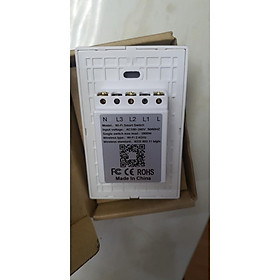 Mua Công Tắc wifi 1 chiều 1 2 3 Nút Chữ Nhật Cảm Ứng Cao Cấp - Màu trắng