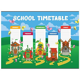 Sticker Thời Khoá Biểu Cấp 1 Thay Đổi Môn Học A5 - Teenage TKB-08