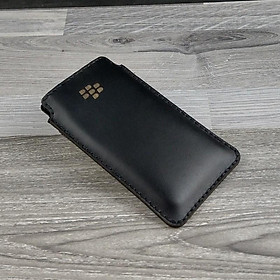Bao Da Túi Rút cho Blackberry Priv da bò nappa màu đen