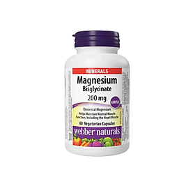 Viên uống Magnesium webber natural lọ 60v nhập khẩu chính ngạch