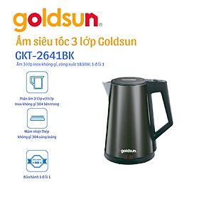 Mua Ấm Đun Siêu Tốc Goldsun 3 Lớp GKT2641BK – Hàng Chính Hãng