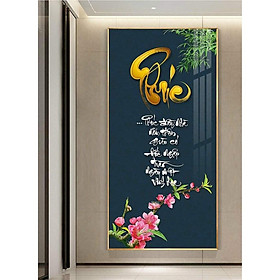 Mua Tranh Tráng Gương - Tranh Tết Treo Tường Chữ Phúc 02 (Bộ 1 tấm)