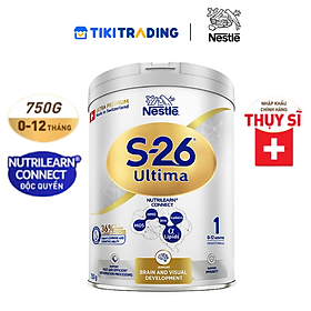 Sữa bột công thức S-26 ULTIMA 1 750G với hợp chất NUTRILEARN CONNECT cho bé 0 - 12 tháng tuổi