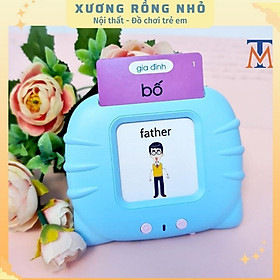 Máy đọc thẻ song ngữ Anh Việt flashcard 255 thẻ 510 từ vựng và 12 chủ đề