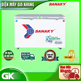 TỦ ĐÔNG MÁT INVERTER SANAKY 300 LÍT VH-4099W4K ĐỒNG (R600A) (KÍNH CƯỜNG LỰC) - HÀNG CHÍNH HÃNG