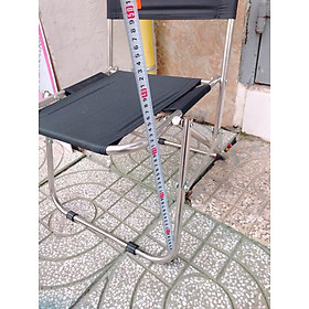 Mua Ghế xếp cafe vải đen lưng cao dùng cho quán café không gian nhỏ hoặc café vỉa hè