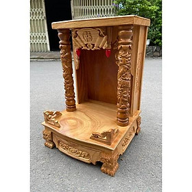 Mua Bàn thờ thần tài ông địa gỗ gõ đỏ 40 x 60cm   bàn thờ ông địa gỗ   bàn thờ thần tài thổ địa