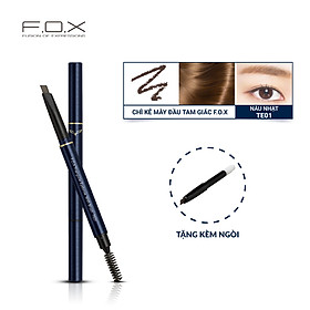 Chì Kẻ Mày FOX  Đầu Tam Giác ( Kèm ngòi ) Triangular Eyebrow With Mascara Brush 0.25g