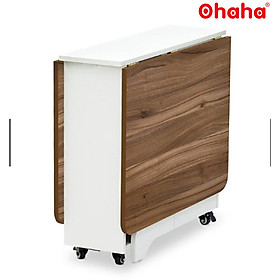 BÀN ĂN GẤP GỌN THÔNG MINH ĐA NĂNG CLUS OHAHA - CÓ BÁNH XE/KHÔNG BÁNH XE - BA005