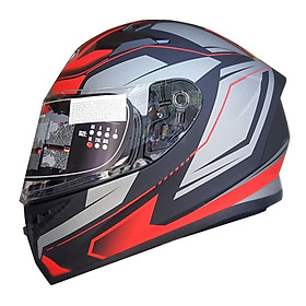 Nón Bảo Hiểm Fullface Yohe 978 (Xám Đỏ)