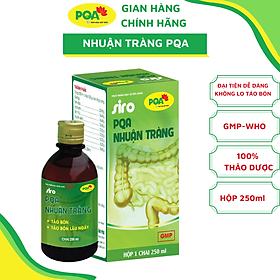 Nhuận Tràng PQA Thành Phần Từ Thiên Nhiên Hỗ trợ Táo Bón, Táo Bón Mãn Tính, Bé Bị Khó Tiêu Lâu Ngày Hộp 250ml