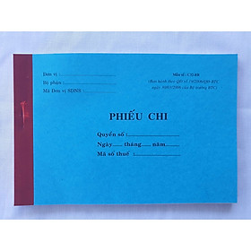 Phiếu Chi 2 Liên Nhất Tín