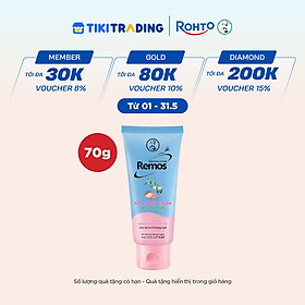 Kem chống muỗi đốt cho bé từ 6 tháng tuổi hương khuynh diệp Rohto Mentholatum Remos Baby Cream 70g