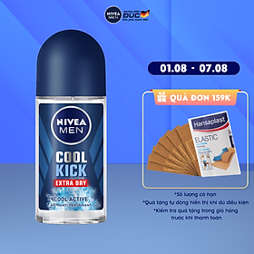 Lăn Ngăn Mùi NIVEA MEN Cool Kick Mát Lạnh (50ml) - 82886