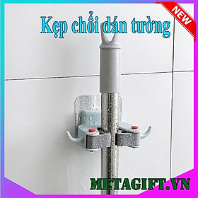 Mua Móc dán treo tường kẹp giữ chổi cây lau nhà treo đồ đa năng thông minh chịu lực siêu dính siêu chắc