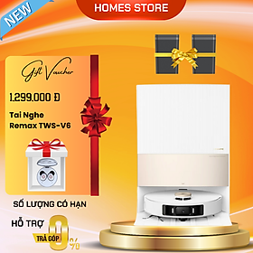 Robot Hút Bụi Lau Nhà Dreame L20 Ultra Plus Công Nghệ Tự Động Bơm Xả Nước Giặt Sấy Giẻ Nước Nóng Khử Khuẩn Ion Tạo Bản Đồ Siêu Nhanh Tự Động Nâng Hạ Giẻ Lau Camera AI Mới Nhất Diện Tích Hoạt Động 300 m2 Lực Hút 7000 Pa - Hàng Chính Hãng