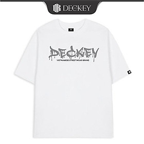 Áo Thun Cotton Unisex Nam Nữ Form Rộng DECKEY GREY