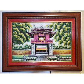 Mua TRANH ĐÁ TỰ NHIÊN - VĂN MIẾU ( QUỐC TỬ GIÁM - KHUÊ VĂN CÁC )