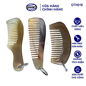 Combo 3 Móc treo chìa khóa / Chiếc lược mini bằng sừng trâu (OTH019) Nhỏ gọn - Tiện lợi
