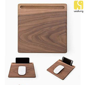 Mua Miếng lót chuột bằng gỗ kết hợp khe đặt điện thoại - Mộc VOIDIUNG - Gỗ thông tự nhiên mã màu 533