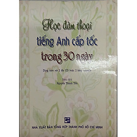 Sách - Học đàm thoại tiếng Anh cấp tốc trong 30 ngày