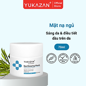 Mặt nạ ngủ dưỡng ẩm Yukazan Derma 70g Với Tảo Biển - Điều tiết dầu, Da xỉn màu, Sáng da