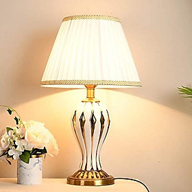 Đèn ngủ để bàn phong cách châu âu, đèn gốm châu âu