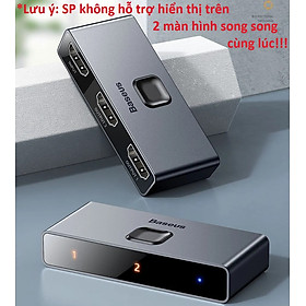 Mua Hub đa năng chia cổng HDMI 2 chiều 2 in 1 Baseus Matrix HDMI Switcher CAHUB-BC0G m- Hàng chính hãng