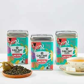 TRÀ OOLONG KIM TUYÊN CẦU ĐẤT HỘP THIẾC 200G