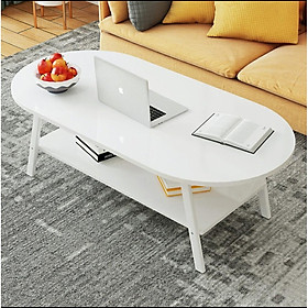 Mua Bàn trà sofa   bàn trà bắc âu 2 tầng chân sắt   bàn sofa - kagu
