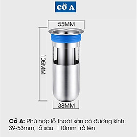 Mua Phụ kiện Ngăn mùi nhà tắm - INOX 304 lắp thoát sàn chống mùi hôi ngăn vi khuẩn trào ngược lên