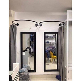 Mua BỘ 1 KHUNG THỬ ĐỒ VÀ 1 RÈM THỬ ĐỒ - KHUNG RÈM THAY ĐỒ - PHÒNG THỬ ĐỒ - RÈM THAY ĐỒ