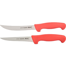 Bộ 2 Dao Lóc Xương Cán Kháng Khuẩn Tramontina Prof 10cm - 15cm